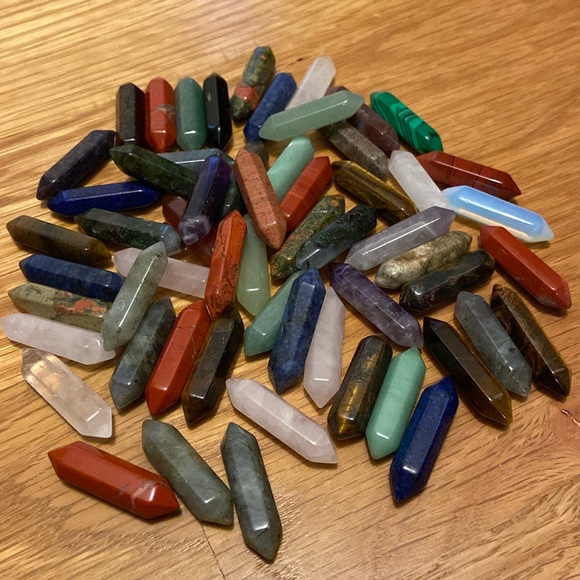 One Piece Mini Pocket Palm Worry Stone Stones Reiki Chakra Healing Anxiety - Picture 1 of 2